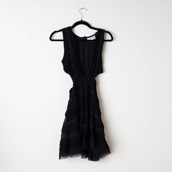 ROCOCO SAND Black Lace Dress - Size M - Picture 2 of 9